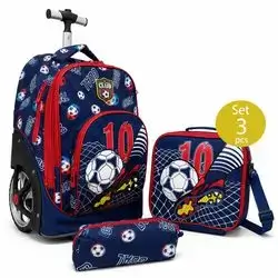 Jasmine Star 3-Piece Trolley School Bag Set