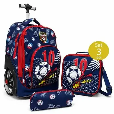 Jasmine Star 3-Piece Trolley School Bag Set