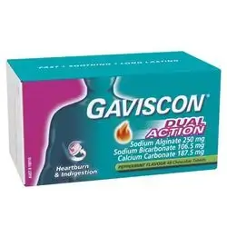 GAVISCON DOUBLE ACTION 32 mint tablet