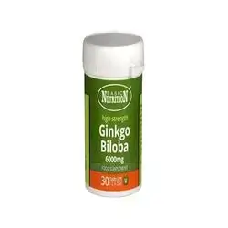 Ginkgo Biloba 6000Mg 30 Tablets Basic Nutrition