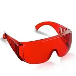 Safety Glasses Red Transparent Tinted Glasses Work Glasses Glasses Wearers Eye Protection 1pc