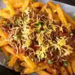 Potato with Chider Cheese and Meat