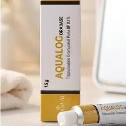 AQUALOG Orabase Triamcinolone Oromucosal Paste BP 0.1%