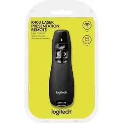 Logitech R400 Laser Presentation Remote For Basic Slide Navigation Pointer