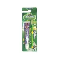 Kodomo Zig Zag Kids Toothpaste And Brush 2 In 1 Soft
