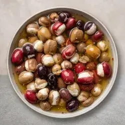 Mixed Olives Stuffed with Cheese