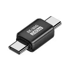 USB C Adapter 80Gbps , USB 4.0 Type-C Male to Male Data Transfer Connector Compatible for iPhone 16/15, Samsung, MacBook and More USB-C Devices