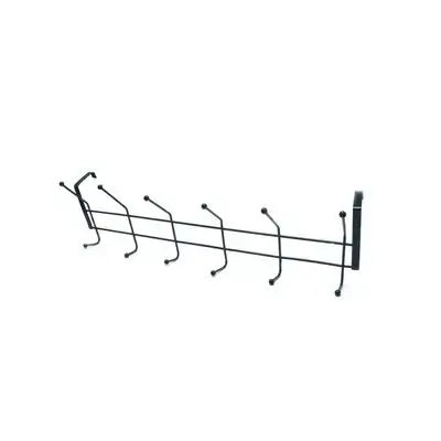 Back Door Wire Hanger 6 Hooks Flat American 50 Cm