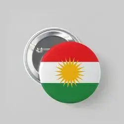 kurdish flag pin