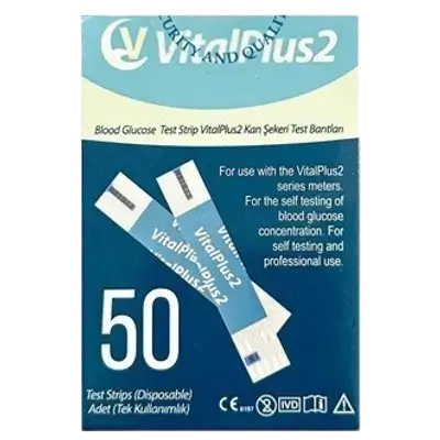 Blood Glucose Test Strip 50 Pic _ VitalPlus2