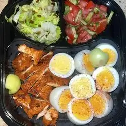 3 eggs with chicken - 1 Person