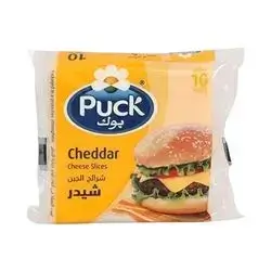 Puck Cheddar Slices Cheese 200 Gm