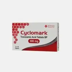 Cyclomark Tranexamic Acid 500mg 2X10 tablets Marksans Pharma Ltd