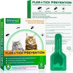 Oimmal Flea & Tick, Deworming Drops x3