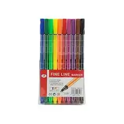 Fine Line Marker Colores Pen 10 Pcs