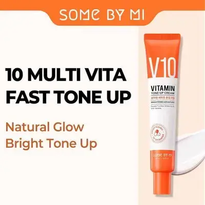 V10 Vitamin Tone-Up Cream Brightening And Moisture Somebymi 50ml