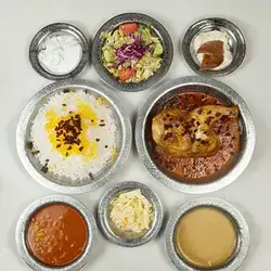 Half Saffron Chicken with Rice