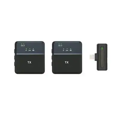 SX8 Dual Wireless Lavalier Microphone for iPhone (Lightning, 2 Mics)