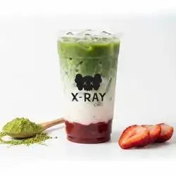 Ice strawberry matcha
