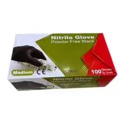 Hfp Nitril Gloves M 100pcs Blk