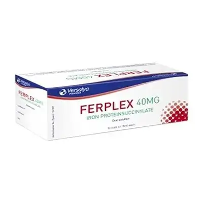 Ferplex Iron Proteinsuccinylate 40Mg 10 Vials Versalya Pharma