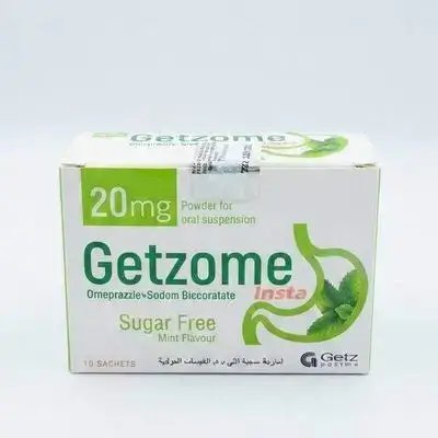 Getzome ( omeprazol+sodium bic.)10 sachets
