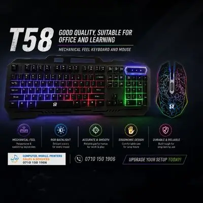 Keyboard & Mouse Gaming T58