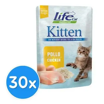 Life Cat Pouch Kitten - Chicken x30