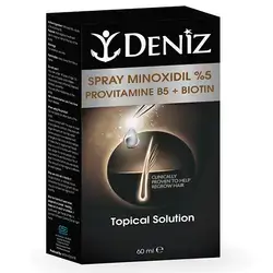 Deniz Minoxidil Spray %5 provitamin B6 + biotin 60 ml