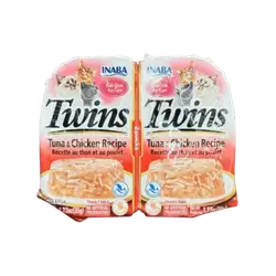 Inaba Twins – Tuna & Chicken Recipe 35gx 2pcs