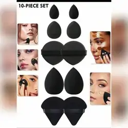 10PCS Makeup Tools Set - Black