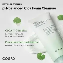 cosrx cica creamy foam cleanser