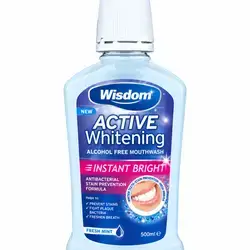 Wisdom activr whitening mouthwash 500ml