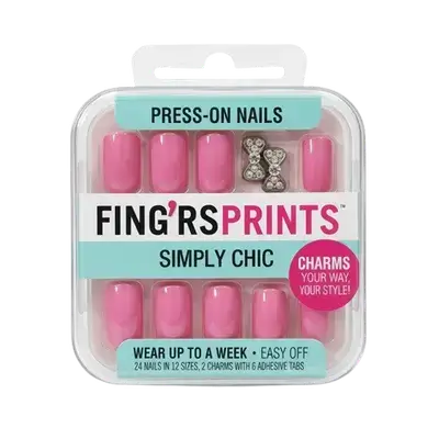 Press-On Nails Simply Chic 31030 PRETTY IN PINK _ Fing'rs Prints