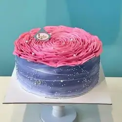cake cream flowers 20 people