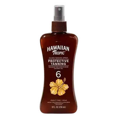 Island Tanning Sunscreen Oil Spry Enhance Tan & Moisturize Coconut Oil 236ml _ HAWAIIAN TROPIC