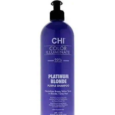 CHI COLOR ILUMINATE 90% NATURAL PLATINIUM BLONDE PURPLE SHAMPOO 355ML