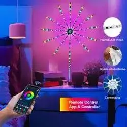The Color Lights With Control Connect To The Mobile Phone