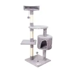 Multi-Level Cat Tree Tower-Model MT04 Light Grey 116cm