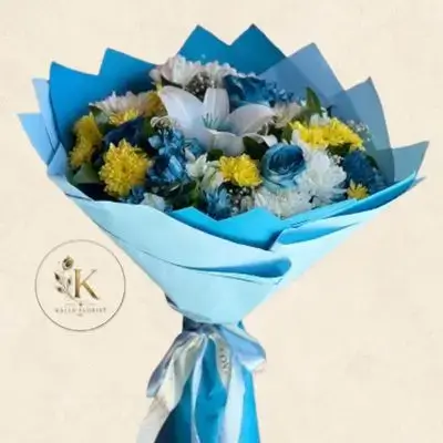 Blue & Yellow Bouquet
