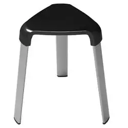 Bathroom Stool Black