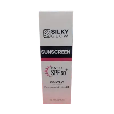 Sunscreen silky for Normal - Dry Skin 03 50ml _ Silky Glow
