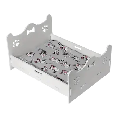 E714 Wooden cat bed