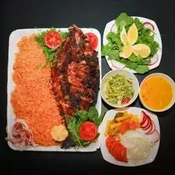 Half Grilled Fish With Rice