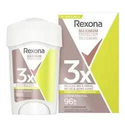 Rexona Maximum Protection Stress Control Antiperspirant Women's Deodorant Cream Stick, 45 ml