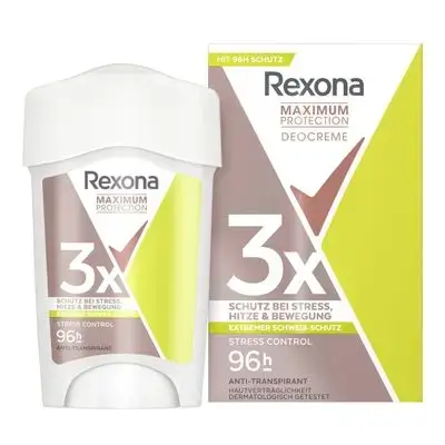 Rexona Maximum Protection Stress Control Antiperspirant Women's Deodorant Cream Stick, 45 ml