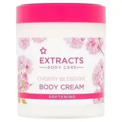 Superdrug Extracts Body Care Cherry Blossom Body Cream Softening 475ml