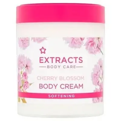Superdrug Extracts Body Care Cherry Blossom Body Cream Softening 475ml