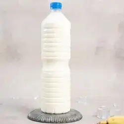 Fresh Milk and Banana Juice