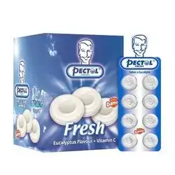 Pectoral lozenges (eucalyptus flavor +vitamin C )